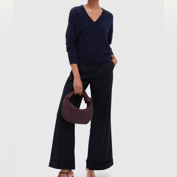 NWT $238 JCrew Italian Cashmere V Neck Sweater S - Picture 2 of 6